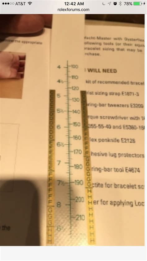 sizing a rolex bracelet|Rolex oysterflex strap size chart.